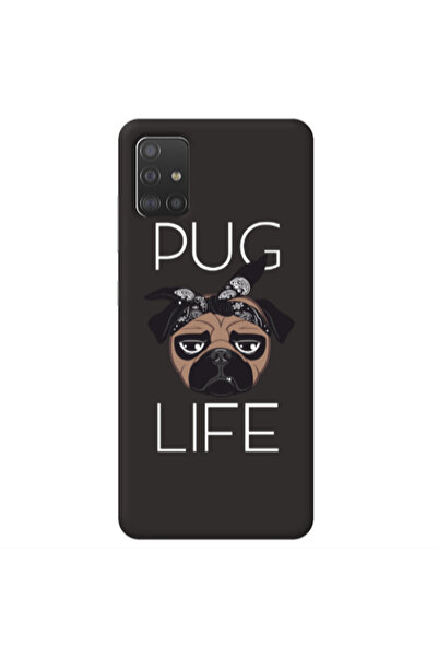 Other Samsung A51 Pug Life Black Colored Silicone TPU Θήκη