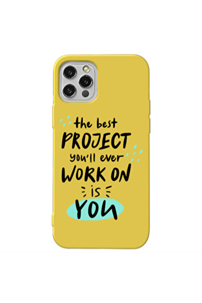 Other Apple iPhone 12 Pro Max The Best Project Yellow Colored Silicone TPU Θήκη