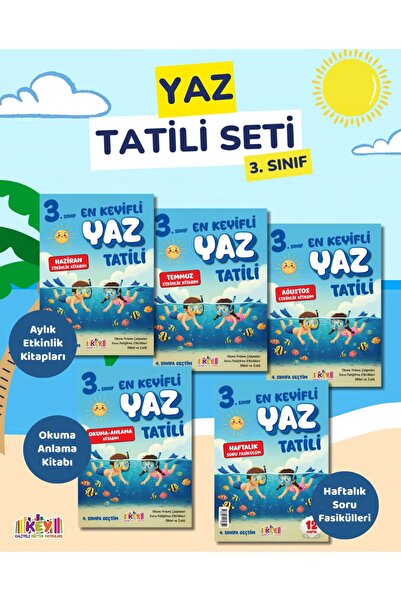 Key Kaliteli Eğitim Yayınları 3. Sınıf En Keyifli Yaz Tatili Seti (2026 Basım)