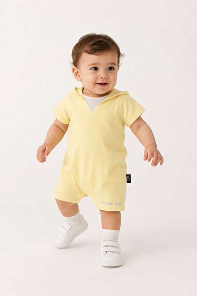 Babyhola Unisex 100% Cotton Hooded Baby Romper 10531