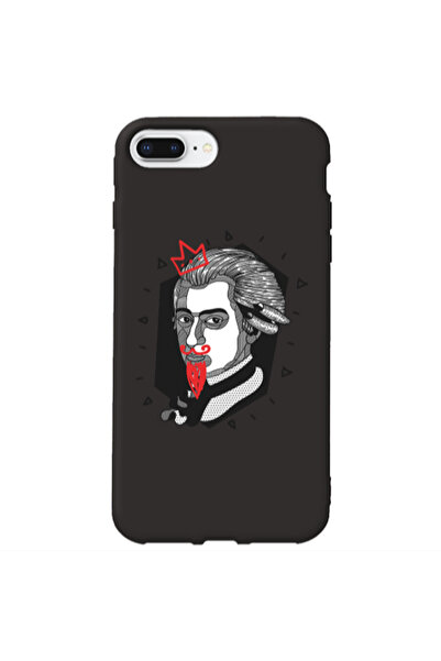 Other Apple iPhone 7 Plus Bearded Black Colored Silicone TPU Θήκη