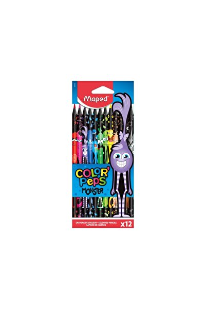 Maped Creioane colorate Color'Peps Monsters 12 culori