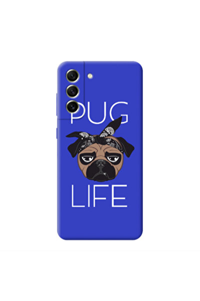 Other Samsung S21 Pug Life Blue Colored Silicone TPU Θήκη