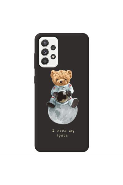 Other Samsung A13 4G Bear in space Black Colored Silicone TPU Θήκη
