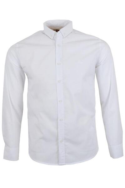 Modarar Men's White Color Sports Shirt Slim Fit Rar01423