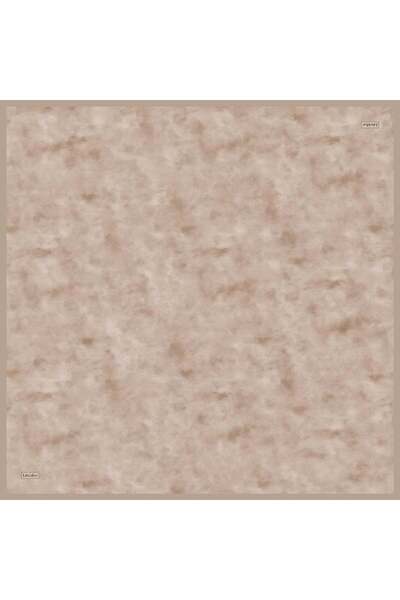 Levidor Beige Vintage Pattern Twill Silk Scarf