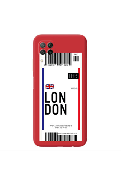 Other Huawei P40 Lite London Arrival Red Colored Silicone TPU Θήκη