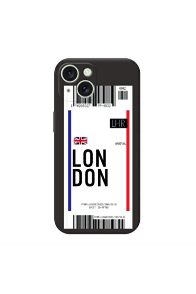 Other Apple iPhone 15 Plus London Arrival Black Colored Silicone TPU Θήκη