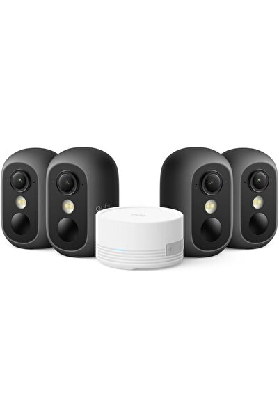 Eufy Security Kit eufyCam C35 cu 4 camere, Cameră de securitate wireless de i...