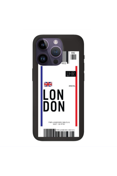 Other Apple iPhone 14 Pro London Arrival Black Colored Silicone TPU Θήκη
