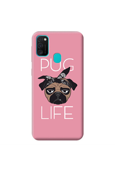 Other Samsung M21 Pug Life Pink Colored Silicone TPU Θήκη