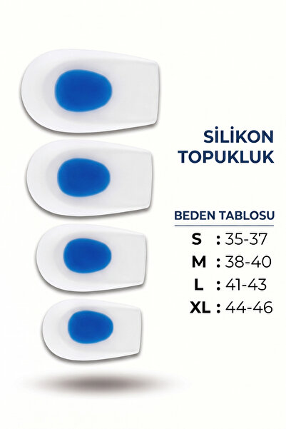 HSDSİLİKON Tam Ortopedik Anatomik Silikon Ayakkabı Topukluk, Topuk Dikeni Top...