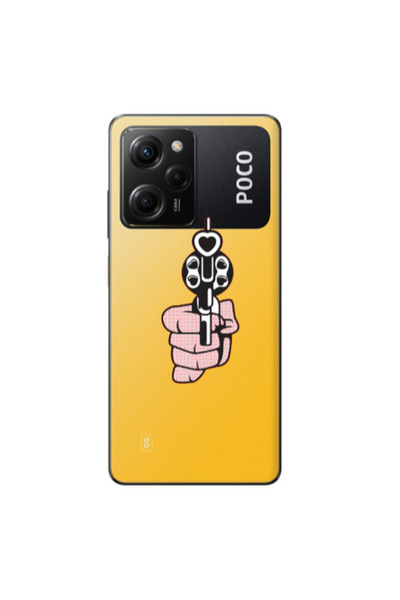 Other Xiaomi Poco X5 Pro Heart gun Transparent Silicone TPU Θήκη