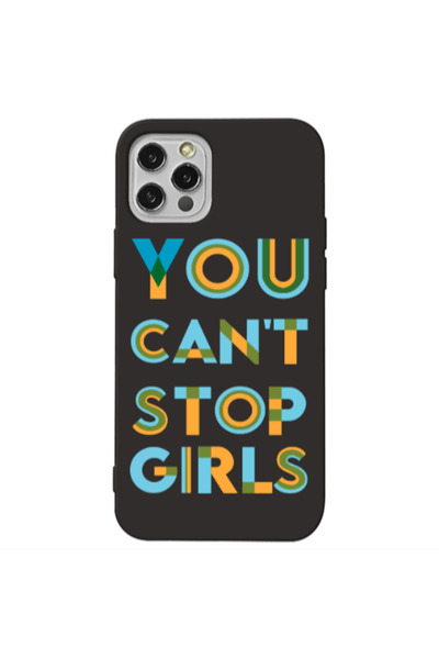 Other Apple iPhone 13 Pro You Cant Stop Girls Black Colored Silicone TPU Θήκη