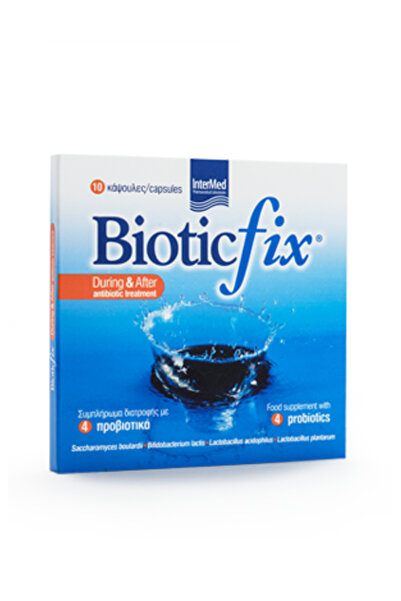 İNTERMED | BioticFix | Συμπλήρωμα διατροφής με 4 προβιοτικά | 10caps