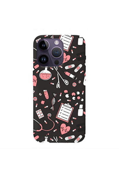 Other Apple iPhone 14 Pro Max Laboratory Black Colored Silicone TPU Θήκη