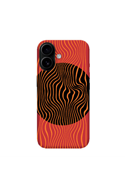 Other Apple Iphone 16 plus Trapezoidal lines Red Colored Silicone TPU Θήκη