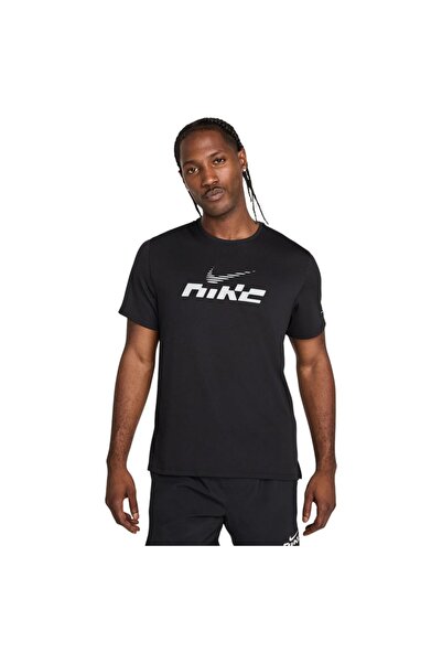 Nike Tricou bărbătesc cu mânecă scurtă Miler Flash Dri-FIT UV, mărimea L