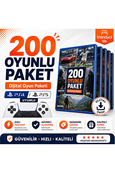 Genel Markalar 200 Oyunlu Dijital Oyun Paketi | PS4 & PS5 Uyumlu