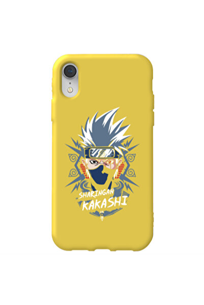 Other Apple iPhone Xr Anime Mangoo Yellow Colored Silicone TPU Θήκη