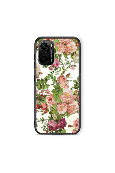 Other Xiaomi Poco F3 Pink roses 2 Black Glossy Θήκη