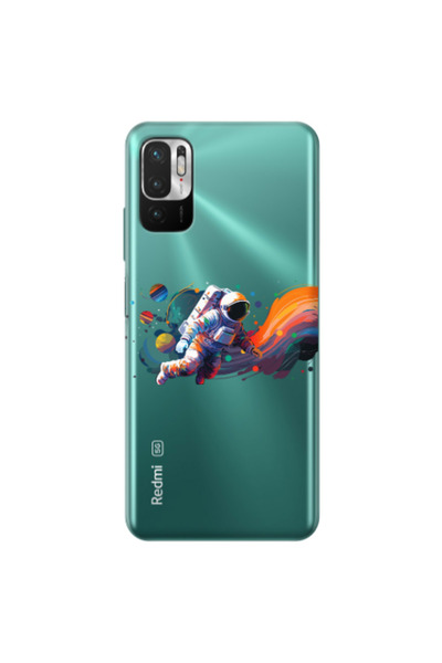Other Xiaomi Redmi Note 10 Pro 5G Rainbow Space Transparent Silicone TPU Θήκη