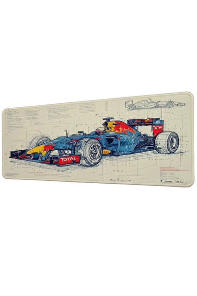 gxe.art Red Bull Racing Formula 1 Technical Drawing 40X90 cm Gaming Mousepad ...