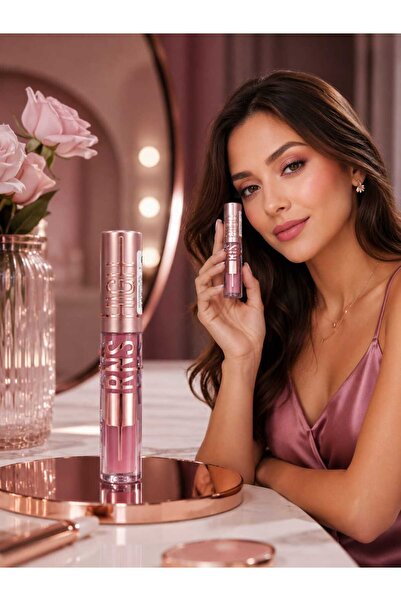 ORİON GLOBAL RNS High Shine Lip Gloss Dudak Parlatıcısı – Gül Kurusu (Dusty R...