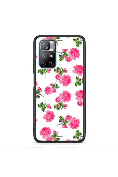 Other Xiaomi Poco M4 Pro 5G Roses White Black Glossy Θήκη