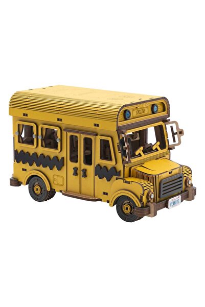 Pantasy Autobuz școlar din lemn, PANTASY, galben