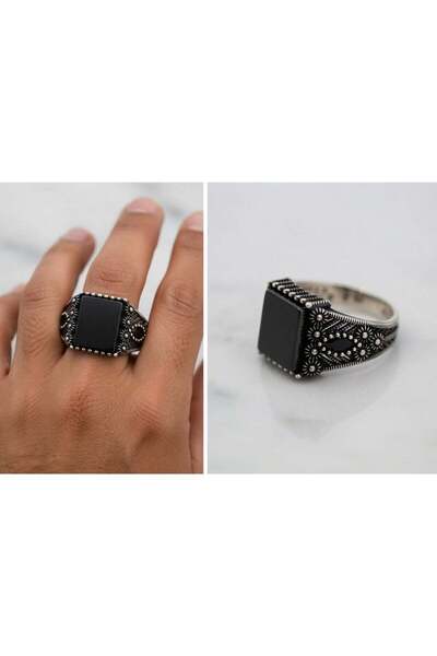 AK JEWELS Obsidian-level intensity in oxidised 925 silver. Turkish heritage, modern edge. One ring to rule them.