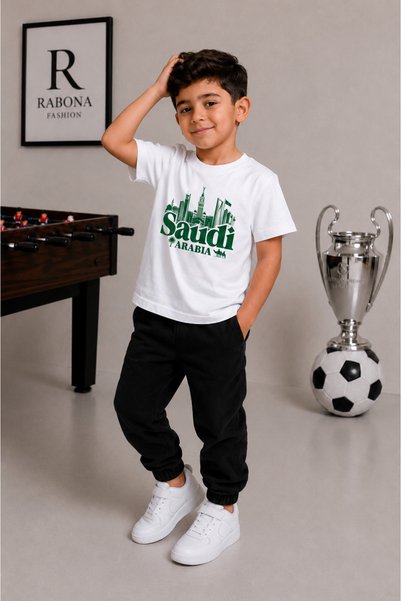 Rabona Fashion Saudi Heritage & Vision Kids T-Shirt