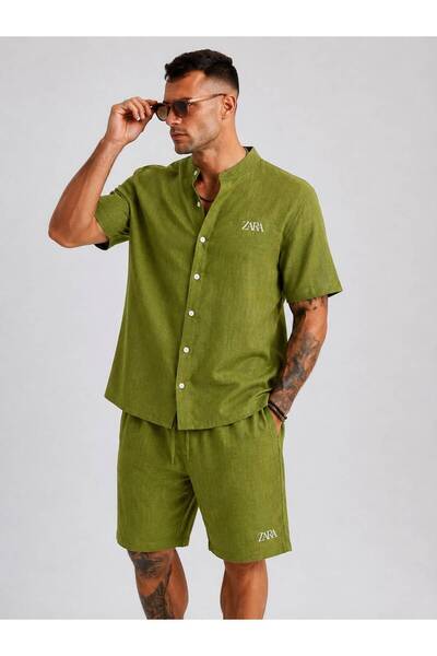 STITCH by MH Men's Breathable 100% Rich Linen Casual Co-Ord Set