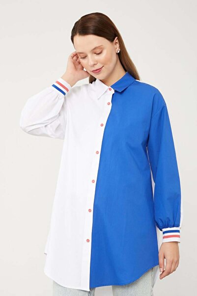 Levidor Ecru - Saks Double Color Ribbed Poplin Shirt