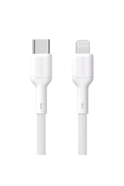 DUDAO Cablu L9X USB-C la Lightning 30W 2m Alb
