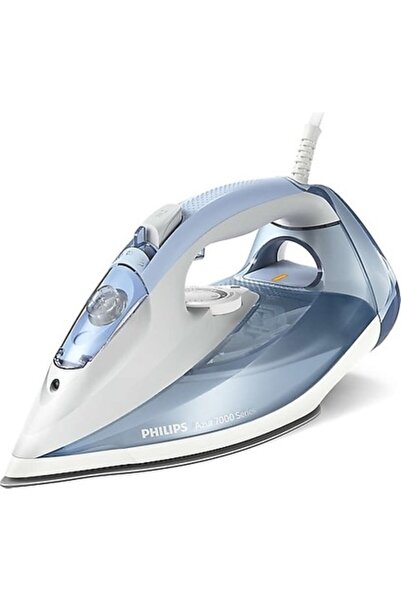 Philips Azur 2600W Buharlı Ütü Mavi Renk Güçlü Buhar ve Kireç Önleme Özellikl...