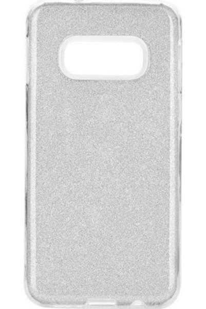 Forcell Λαμπερή Ασημί Θήκη Πλάτης Σιλικόνης (Galaxy S10e)