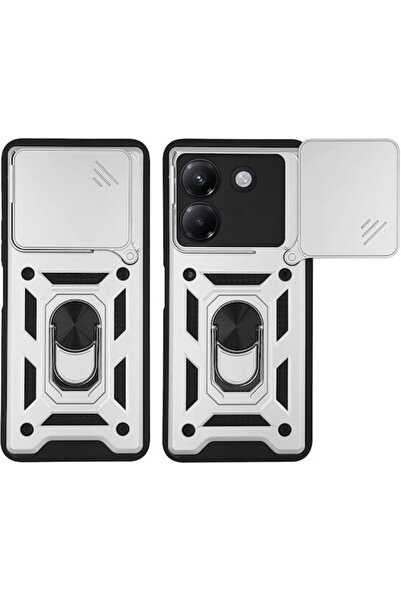 Other Θήκη Ring Armor Campro Sonique Xiaomi Poco M7 Pro 5g Ασημί