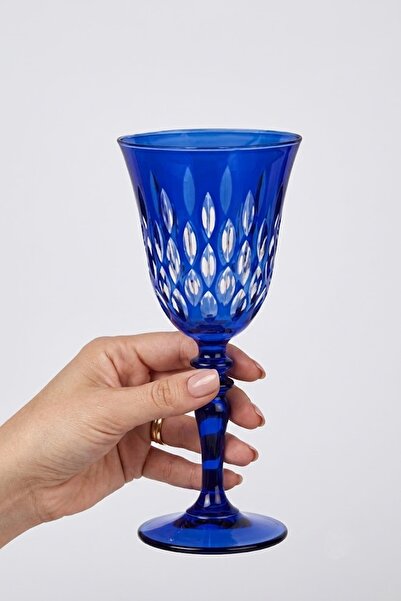 DECOSTYLE Damla Kristalize Hand Decorated Colorful Goblet – 270 Cc Stylish Pr...