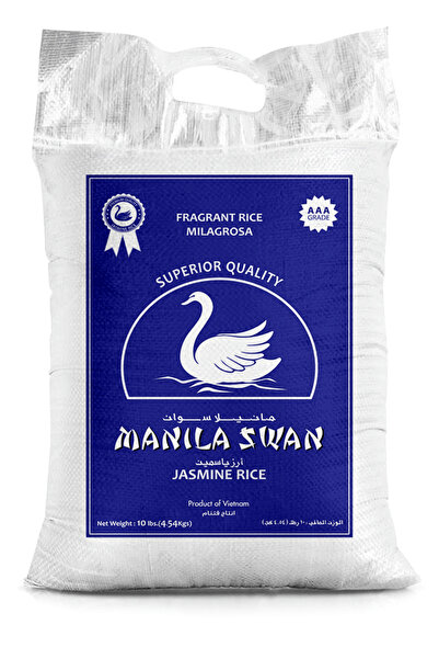Manila Swan Jasmine Rice 10Lbs 4.54Kg
