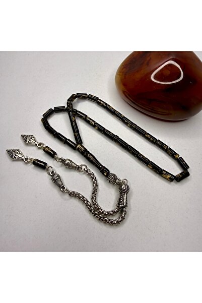 İskenderun Tesbihcilik Gold Leaf Ankle-Length Cut Glass Prayer Beads for Love...