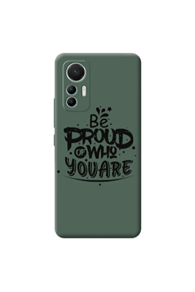 Other Xiaomi Mi 12 Lite Be proud of who you are Dark Green Colored Silicone T...