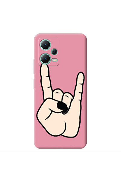 Other Xiaomi Redmi Note 12 Pro 5G Rock Pink Colored Silicone TPU Θήκη