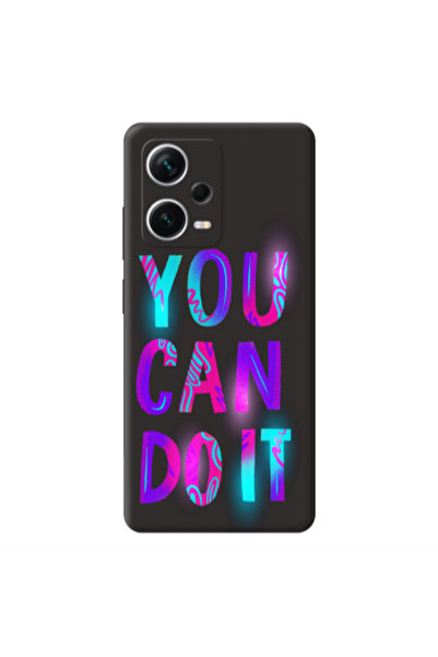 Other Xiaomi Poco X5 You Can Doit Black Colored Silicone TPU Θήκη