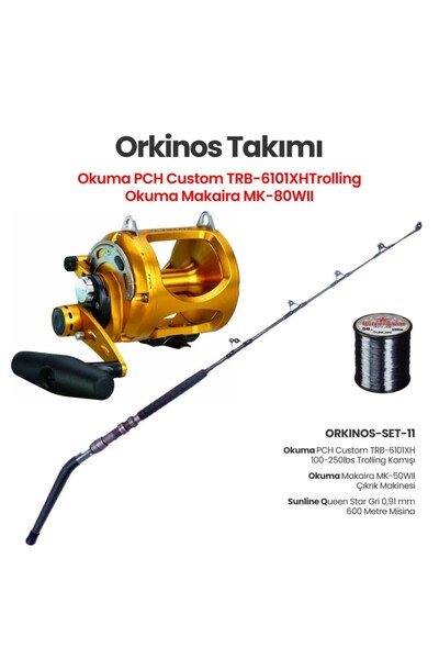Okuma Makaira MK-80WII - PCH Custon Trolling - Orkinos Seti 11