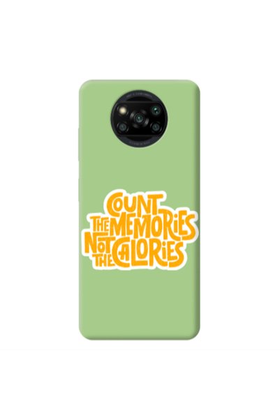 Other Xiaomi Poco X3 /X3 Pro Count the memories not the calories Light Green ...