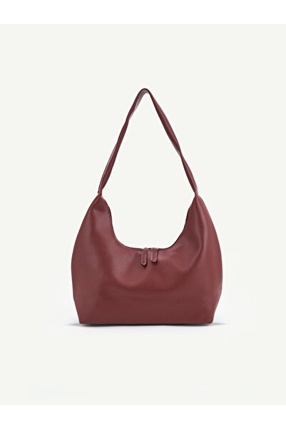 SHAKA Bordo Shk331 Soft Textured, Zippered, Women's Hand, Arm and Shoulder Bag