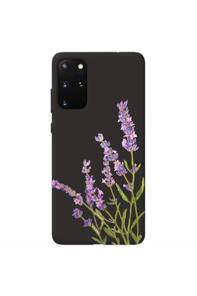 Other Samsung S20 Plus Flowers 8 Black Colored Silicone TPU Θήκη