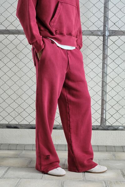Hiccup GIESTO Pantaloni tricot pentru bărbați, croi larg, uni