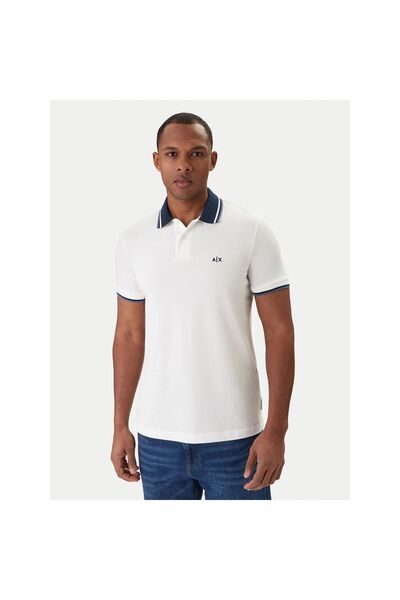 Armani Exchange Polo bărbați XM002350 AF10366 Alb